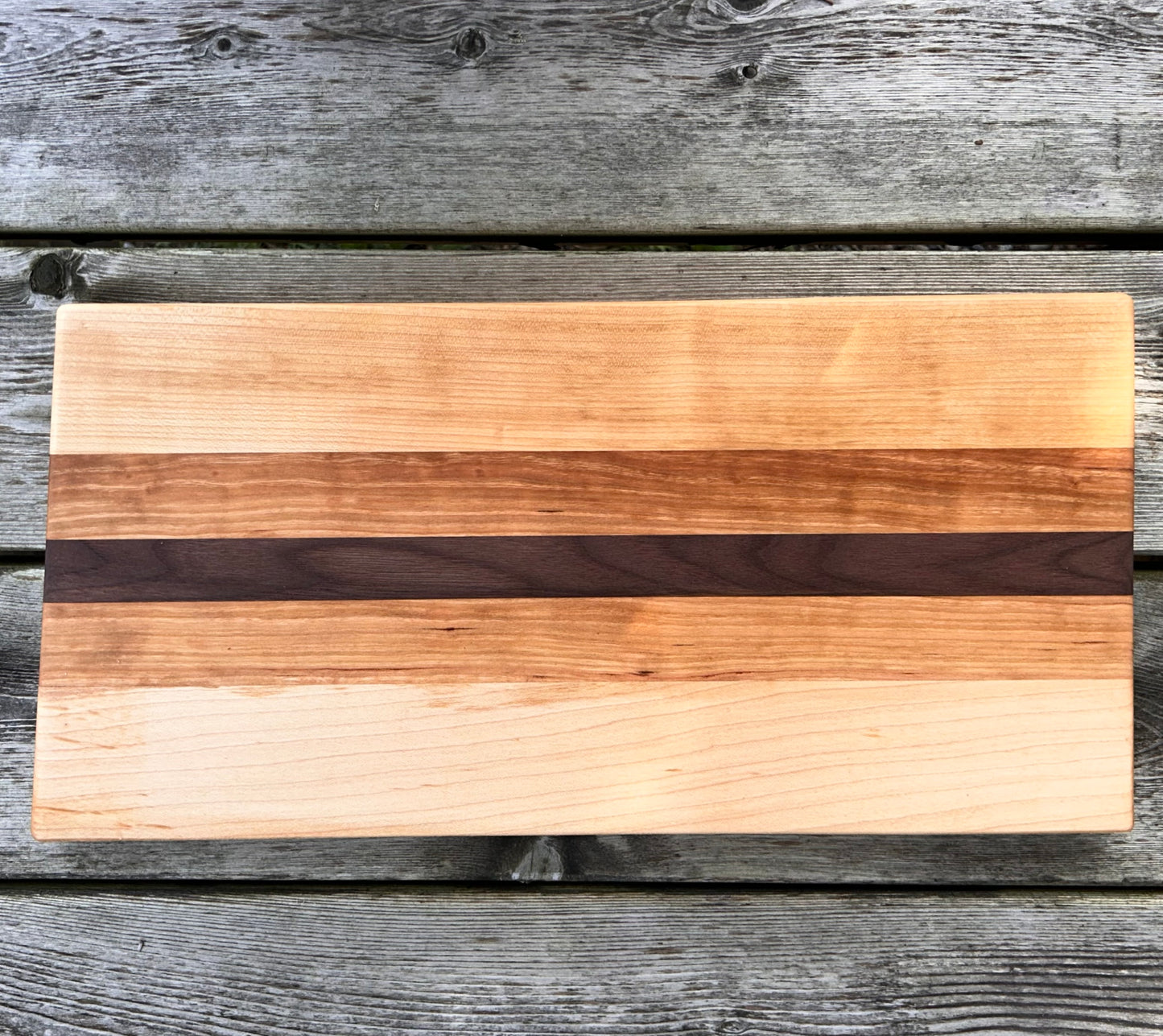 Maple with Cherry & Walnut Cutting Board