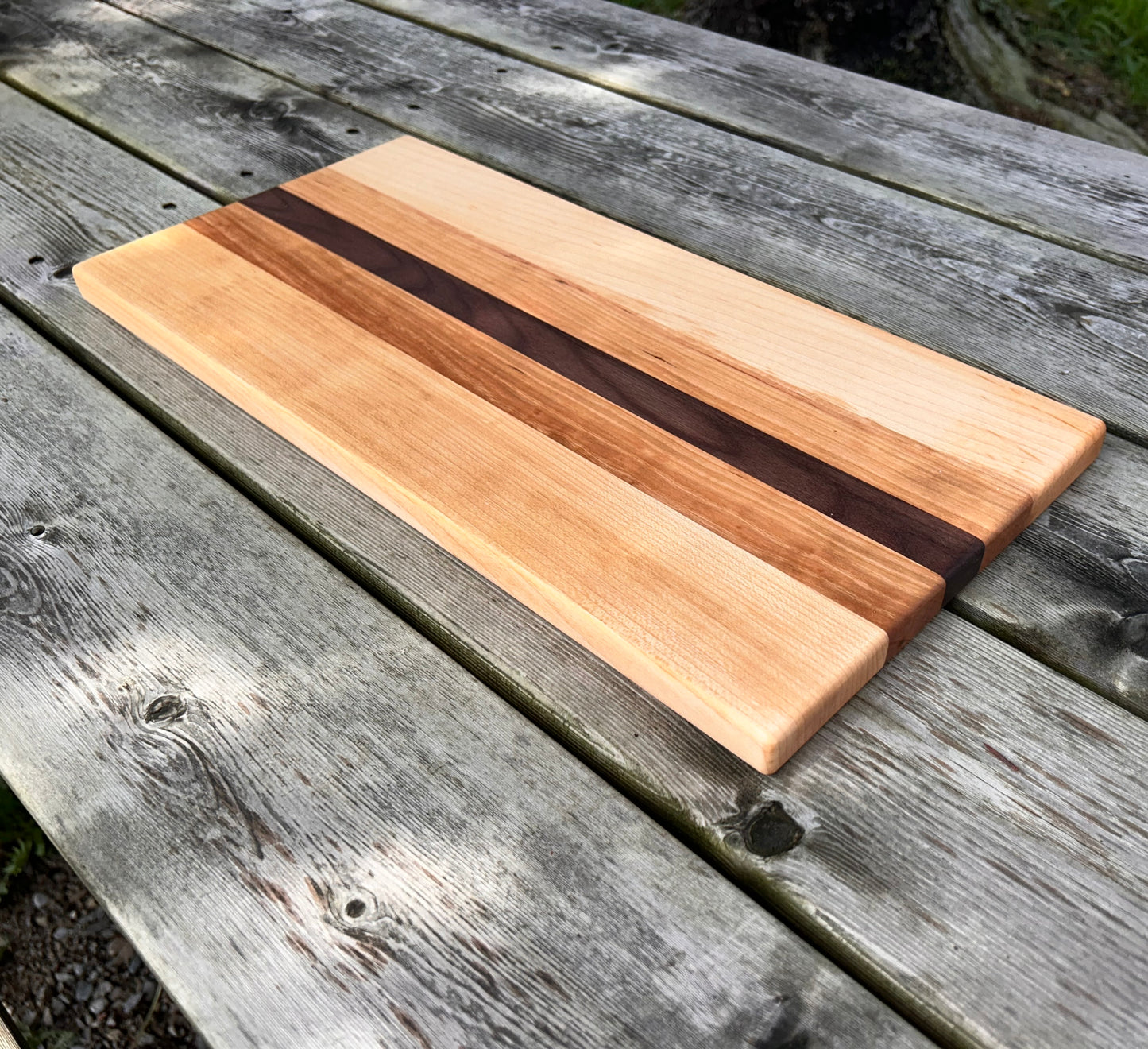Maple with Cherry & Walnut Cutting Board