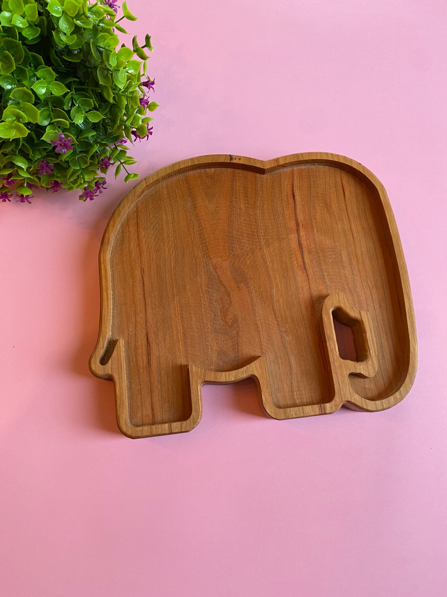 Elephant-Shaped Cherry Sensory Tray
