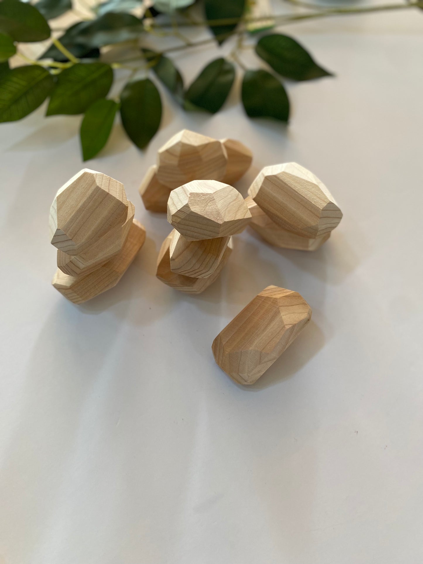 Cedar Stacking Stones: Set of 12