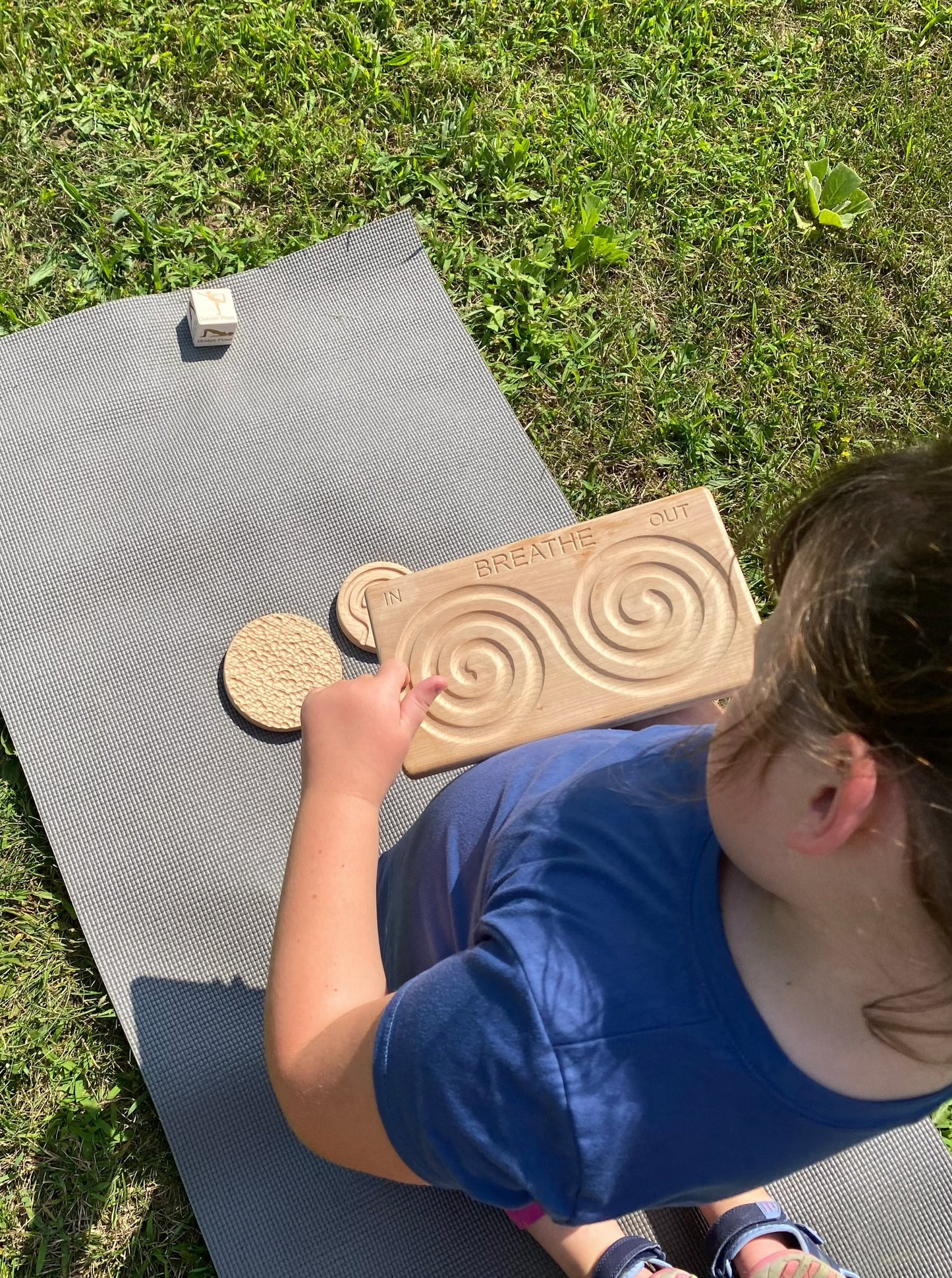 Cherry Wood Breathing and Meditation Board