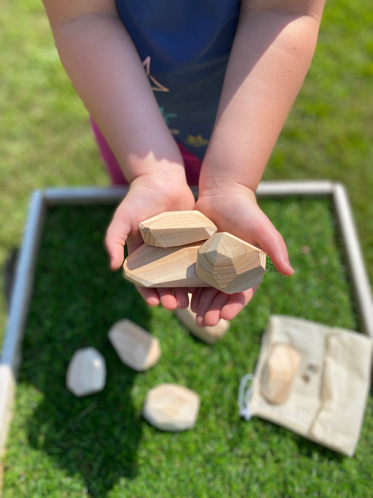 Cedar Stacking Stones: Set of 12
