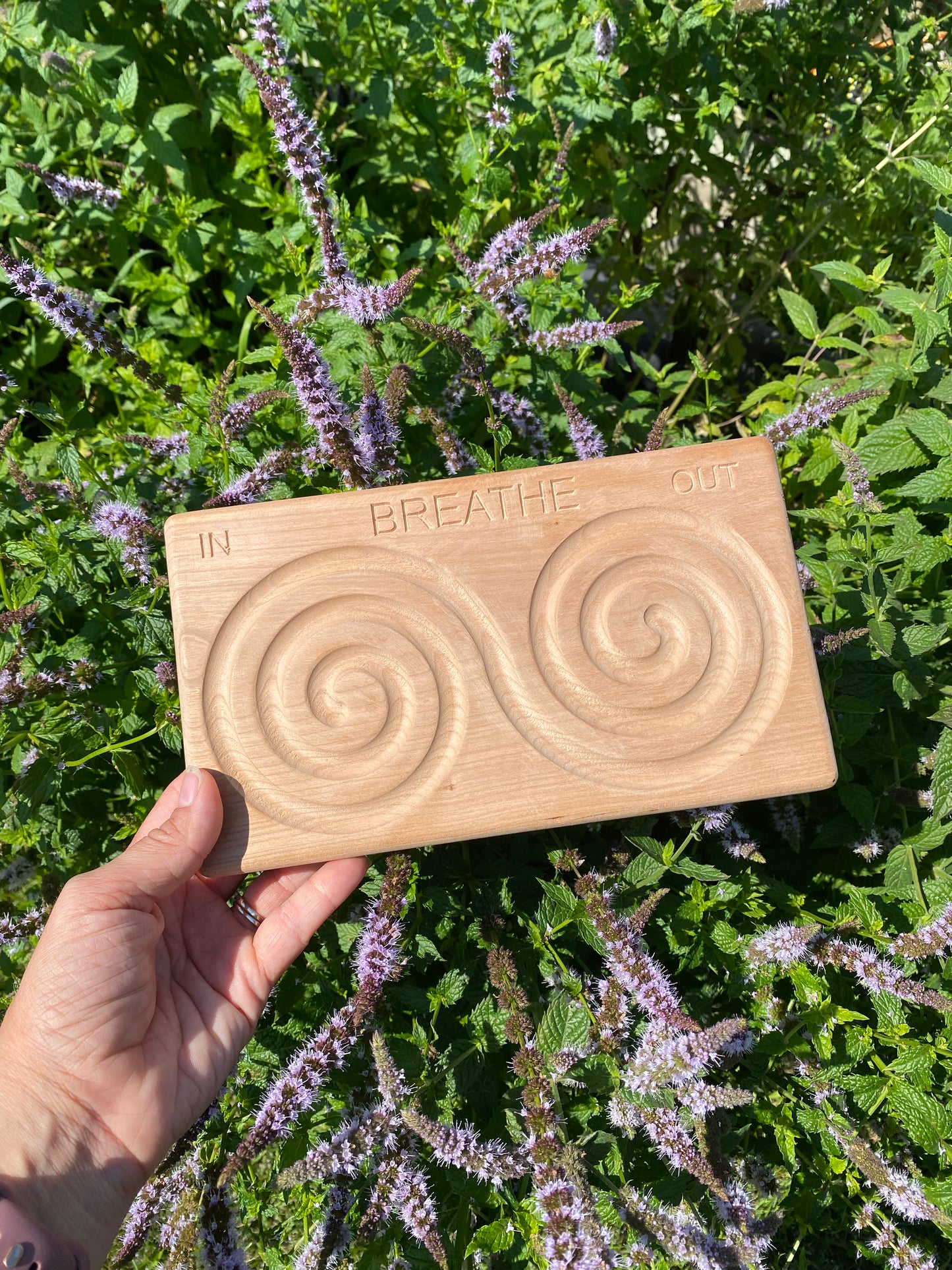 Cherry Wood Breathing and Meditation Board