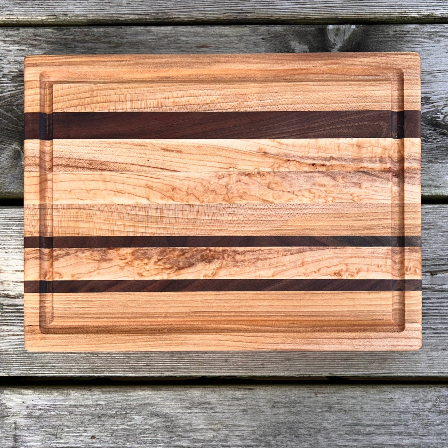 Maple with Walnut Cutting Board